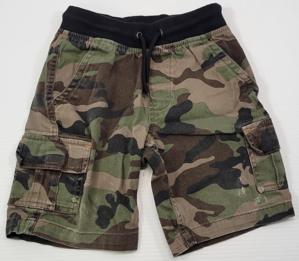 L5) Children Wonder Nation Camo Camouflage Boys Cargo Shorts Medium 8